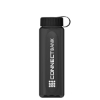 Garyline® Boss Embossed RPET Bottle with Tethered Lid - 26 oz. - Smoke