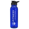 Garyline® Boss Embossed Tritan® Bottle with Drink-Thru Lid - 24 oz. - Blue