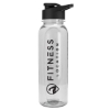 Garyline® Boss Embossed Tritan® Bottle with Drink-Thru Lid - 24 oz. - Clear