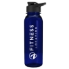 Garyline® Boss Embossed Tritan® Bottle with Drink-Thru Lid - 24 oz. - Navy Blue