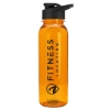 Garyline® Boss Embossed Tritan® Bottle with Drink-Thru Lid - 24 oz. - Orange
