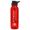 Garyline® Boss Embossed Tritan® Bottle with Drink-Thru Lid - 24 oz. - Red
