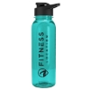 Garyline® Boss Embossed Tritan® Bottle with Drink-Thru Lid - 24 oz. - Teal