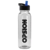 Garyline® Boss Embossed Tritan® Bottle with Flip-Straw Lid - 24 oz. - Clear