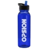 Garyline® Boss Embossed Tritan® Bottle with Flip-Straw Lid - 24 oz. - Translucent Blue