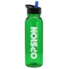 Garyline® Boss Embossed Tritan® Bottle with Flip-Straw Lid - 24 oz. - Translucent Green