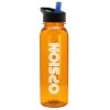 Garyline® Boss Embossed Tritan® Bottle with Flip-Straw Lid - 24 oz. - Translucent Orange