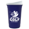 Garyline® Varsity Double-Wall Tumbler with Liner and Slider Lid - 16 oz. - Navy Blue