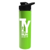 16 Oz. Slim Travel Tumbler w/Drink Thru Lid - Lime Green