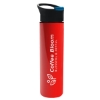 Garyline® Slim Double-Wall Insulated Bottle with Pop-Up Lid - 16 oz. - Red