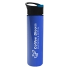 Garyline® Slim Double-Wall Insulated Bottle with Pop-Up Lid - 16 oz. - Royal Blue