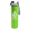 Garyline® Slim Double-Wall Insulated Bottle with Quick-Snap Lid - 16 oz. - Lime Green