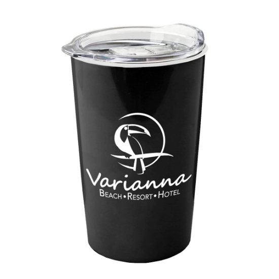 Garyline® Sentinel Acrylic Tumbler with Slider Lid - 14 oz. - Metallic Black