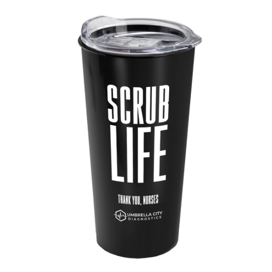 Garyline® Explore Metallic Travel Tumbler with Slider Lid - 18 oz. - Metallic Black