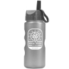Garyline® Mini Peak Tritan® Metallike Bottle with Ring-Straw Lid - 22 oz. - Metallic Silver