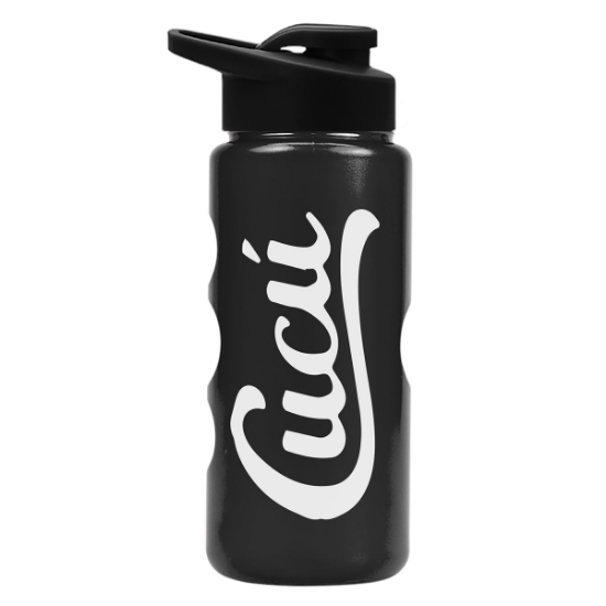 Garyline® Mini Peak Tritan® Metallike Bottle with Drink-Thru Lid - 22 oz. - Metallic Black