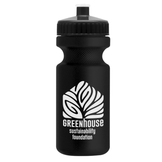 Garyline® Cyclist Recycled Bike Bottle with Push-Pull Lid - 22 oz. - Black