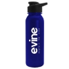 Garyline® Terrain Metallike Bottle with Drink-Thru Lid - 24 oz. - Metallic Blue