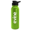 Garyline® Terrain Metallike Bottle with Drink-Thru Lid - 24 oz. - Metallic Lime Green