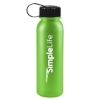 Garyline® Terrain Metallike Bottle with Tethered Lid - 24 oz. - Metallic Lime Green