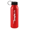 Garyline® Terrain Metallike Bottle with Tethered Lid - 24 oz. - Metallic Red