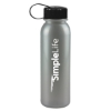 Garyline® Terrain Metallike Bottle with Tethered Lid - 24 oz. - Metallic Silver