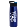 26 Oz. Metallic Flair Bottle w/Pop-Up Sip Lid - Metallic Blue