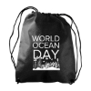 Garyline® Recruit Non-Woven Drawstring Backpack - Black
