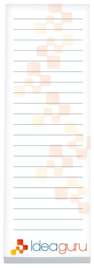 Souvenir® 3" x 9" Scratch Pad with Magnet, 25 Sheet - Top