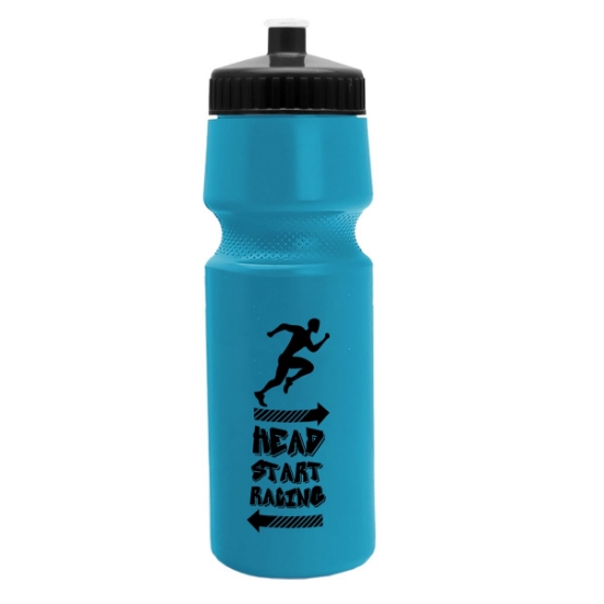 Garyline® Cyclist Bike Bottle with Push-Pull Lid - 24 oz. - Cyan