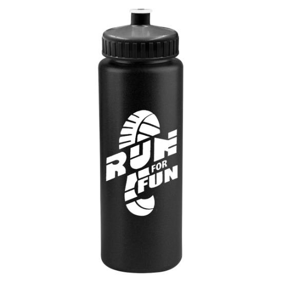 Garyline® Athlete Sport Bottle with Push-Pull Lid - 32 oz. - Black