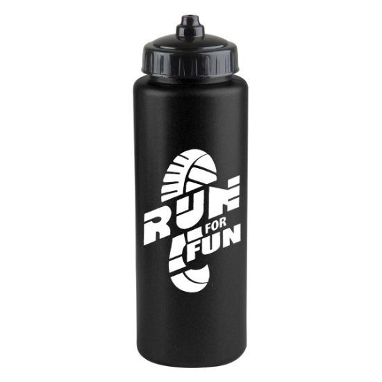 Garyline® Athlete Sport Bottle with Valve Lid - 32 oz. - Black