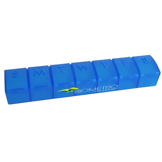 Garyline® Jumbo 7-Day Pill Case - Transblue - Trans Blue