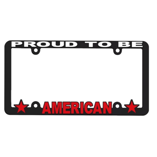 Garyline® 3-D Full-View License Plate Frame - Black
