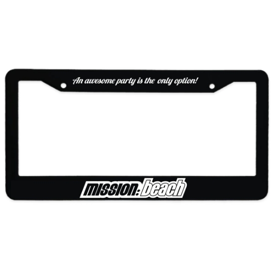Garyline® 3-D Two-Corner License Plate Frame - Black