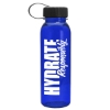 Garyline® Outdoorsman Tritan® Renew Bottle with Tethered Lid - 24 oz. - Translucent Blue