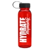 Garyline® Outdoorsman Tritan® Renew Bottle with Tethered Lid - 24 oz. - Translucent Red