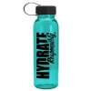 Garyline® Outdoorsman Tritan® Renew Bottle with Tethered Lid - 24 oz. - Translucent Teal