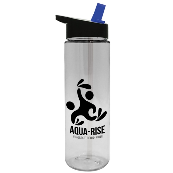 Garyline® Freedom Tritan® Renew Bottle with Flip-Straw Lid - 28 oz. - Clear