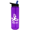 Garyline® Freedom Tritan® Renew Bottle with Flip-Straw Lid - 28 oz. - Tranlucentviolet