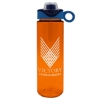 Garyline® Freedom Tritan® Renew Bottle with Two-Tone Drink-Thru Lid with Silicone Loop - 28 oz. - Translucent Orange