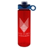 Garyline® Freedom Tritan® Renew Bottle with Two-Tone Drink-Thru Lid with Silicone Loop - 28 oz. - Translucent Red