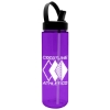 Garyline® Freedom Tritan® Renew Bottle with Flip-Straw, Swivel-Handle Lid - 28 oz. - Translucent Violet