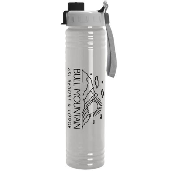 The Adventure - 32 Oz. Transparent Bottle With Quick Snap Lid Made With Tritan Renew - Clear