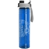 The Adventure - 32 Oz. Transparent Bottle With Quick Snap Lid Made With Tritan Renew - Translucent Blue
