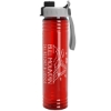 The Adventure - 32 Oz. Transparent Bottle With Quick Snap Lid Made With Tritan Renew - Translucent Red