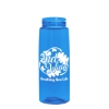 Garyline® Flair Tritan® Renew Bottle with Flip-Straw Lid - 26 oz. - Translucent Blue