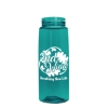 Garyline® Flair Tritan® Renew Bottle with Flip-Straw Lid - 26 oz. - Translucent Teal