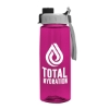 Garyline® Flair Tritan® Renew Bottle with Quick-Snap Lid - 26 oz. - Translucent Hot Pink