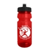 Garyline® Trainer RPET Bottle with Push-Pull Lid - 24 oz. - Translucent Red